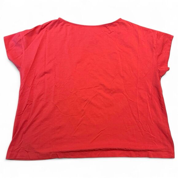 J. Jill Luxe Supima Women's Tee XL Soft Comfortable Classic Cotton Short Sleeved - Picture 2 of 3